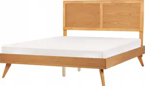 Кровать Beliani ISTRES 160 x 200 см светлое дерево
