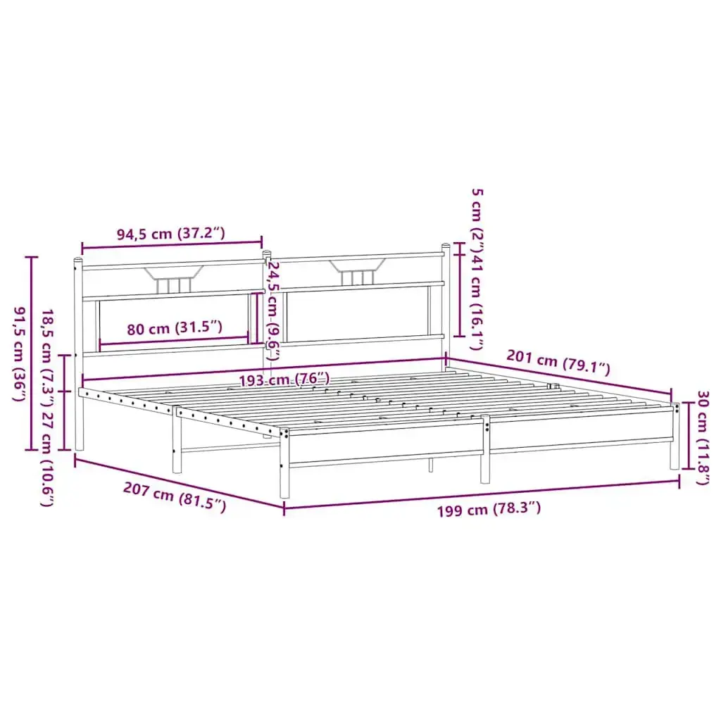 VidaXL 3325107 bed frame 3325107 Photo 10