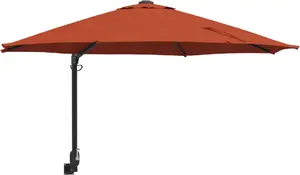 Parasol patio VidaXL Terakota with aluminium frame, polyester canopy, large