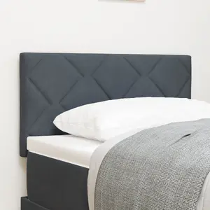 Изголовье VidaXL с LED, серое, 80 см, бархат — VidaXL 3338182