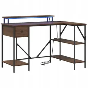 Rakstāmgalds VidaXL brūns 120 x 79 cm – VidaXL 859404, taisnstūra darba virsma
