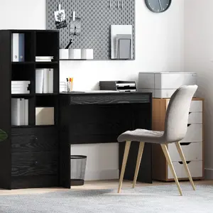 Desk VidaXL Czarne 80 cm x 50 cm - VidaXL model 869427, compact black workstation