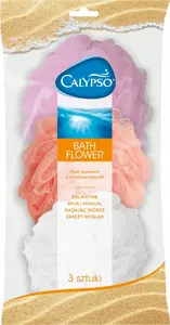 Spontex Bath Flower tīrīšanas sūkļi, 3 gab. komplekts — vannas tīrīšanai un maigiem pīlingiem
