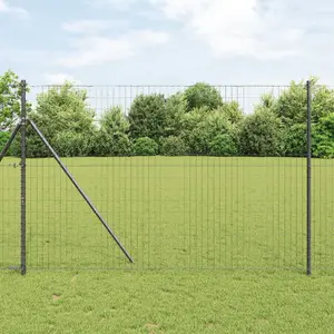 Забор VidaXL Euro Ogrodzenie Szare 1,5 x 10 м Сталь