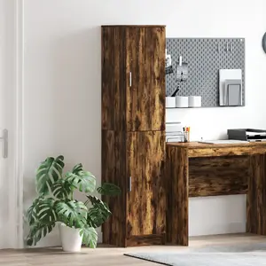 Bufete skapītis VidaXL modelis 869334, liels, kūpināta ozola tonis, koksnes izcelsmes materiāls