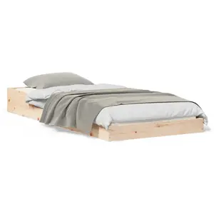 Каркас кровати VidaXL 80 x 200 см Коричневый Массив сосны