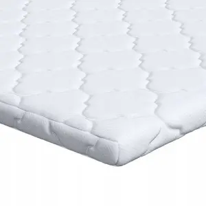 Наматрасник VidaXL 120 x 200 см Белый Полиэстер без клея