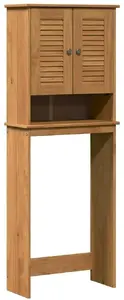 Туалетный шкаф VidaXL с полкой, медово-коричневый, 60 x 27 x 161 см
