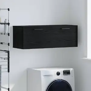 Настенная тумба VidaXL 100 x 36,5 x 35 см Чёрный дуб — компактный шкаф для дома