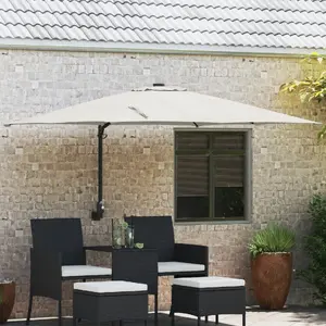 Parasol patio umbrella VidaXL 42003235 – polyester canopy, aluminium frame, large folding design