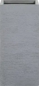 Flower pot Beliani DION 33 x 33 x 70 cm gray