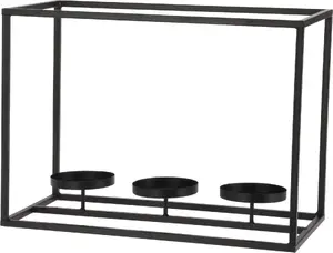 Candle Holder for 3 Tealights Mondex 36 x 18 x 26 cm