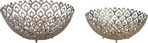 Decorative Bowl Set Beliani GROGOL – 2-piece, Gold finish