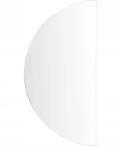 Настенное зеркало Beliani LOUE LED, полукруглое, серебристая рама, 60 x 120 см
