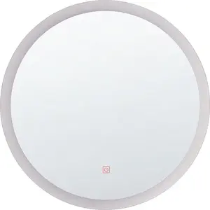Wall LED Mirror Shumee YSER 58 cm silver — 58 cm LED wall mirror