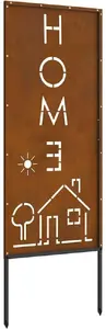 Декоративная садовая панель VidaXL Rdzawy 50 x 140 см сталь кортен