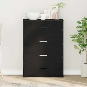 Буфет с ящиком VidaXL модель 871674, цвет Черный дуб, 60 x 31 x 84 см, ДСП
