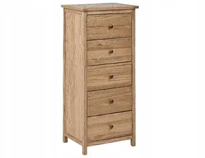 Chest of drawers Beliani SALTON 50 cm, light wood finish