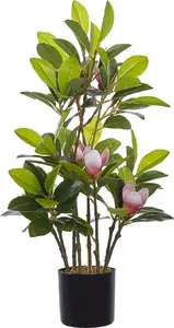 Artificial potted plant Beliani MAGNOLIA, 70 cm height, indoor decorative magnolia