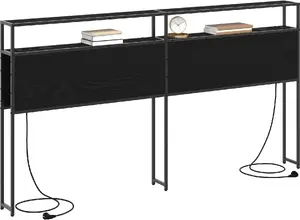 Изголовье с хранением VidaXL 200 см Черный дуб – VidaXL 859770