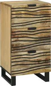 Шкаф VidaXL 40x33,5x75 см из массива манго и инженерной древесины