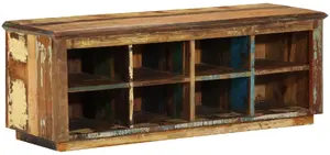 Koka kurpju sols VidaXL 110x35x40 cm — no atjaunotas cietkoksnes