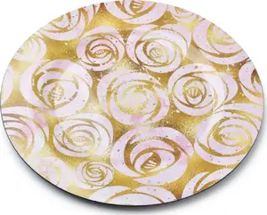 Декоративная подтарельник Mondex BLANCHE ROSE - декоративная подложка из керамики/фарфора