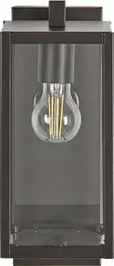 Outdoor wall lamp Beliani MEGGET with motion sensor, black