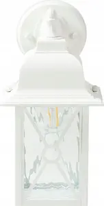 Outdoor wall light Beliani FINDON — white exterior wall sconce