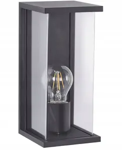 Wall Lamp Beliani WAKAL Black — outdoor wall-mounted sconce