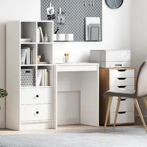Galds VidaXL modelis 869370, balts, 60 x 40 cm