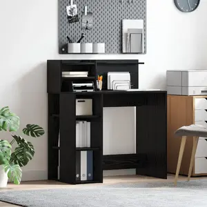 Rakstāmgalds VidaXL modelis 869523 melns 90 cm x 48 cm