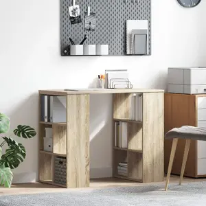 Rakstāmgaldiņš VidaXL modelis 869508, Sonoma ozola pārklājums, 90×50 cm