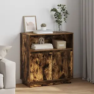 Bufete / kumode VidaXL modelis 869654 ar kūpināta ozola apdari