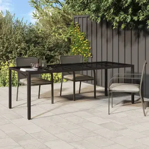 Ēdamistabas galds VidaXL modelis 362553 Brūns 250x100x75 cm Poliratangs