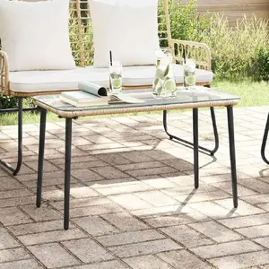 Āra galds VidaXL modelis 42010365 poliratans 80×40×45 cm