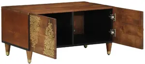 Kafijas galdiņš VidaXL 80x50x40 cm no manga koka, modelis 4018741