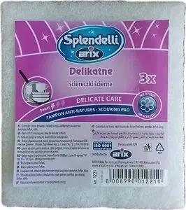 Arix abrasive cleaning pads white 3 pcs, model T1221 Splendelli - Arix
