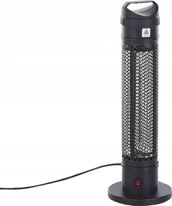 Elektriskais brīvi stāvošais halogēna sildītājs Beliani KRAKATOA 1000 W, melns