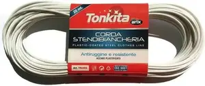 Стальная бельевая веревка Arix Tonkita Linka 20 м — стальной шнур для уличной и домашней сушки