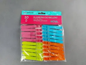 Veļas knaģi Lumarko Polcord Nova 20 gab. — plastmasas knaģi, iepakojumā 20 gab.