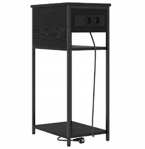 Прикроватная тумбочка VidaXL Чёрный дуб 28.1 x 40.9 x 75 см — компактная тумба