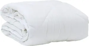 Одеяло с подушкой VidaXL 155 x 200 см Белый Микрофибра, 2 предмета