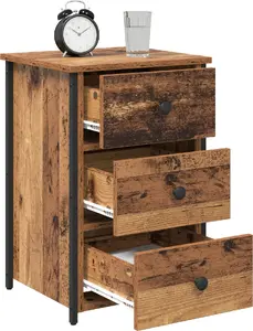 Ēdamistabas galds VidaXL no atjaunotas koksnes un MDF ar metāla rāmi, modelis 871257
