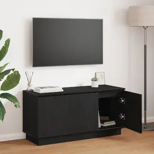 ТВ-тумба VidaXL 100x38x49 см Черная Инженерная древесина