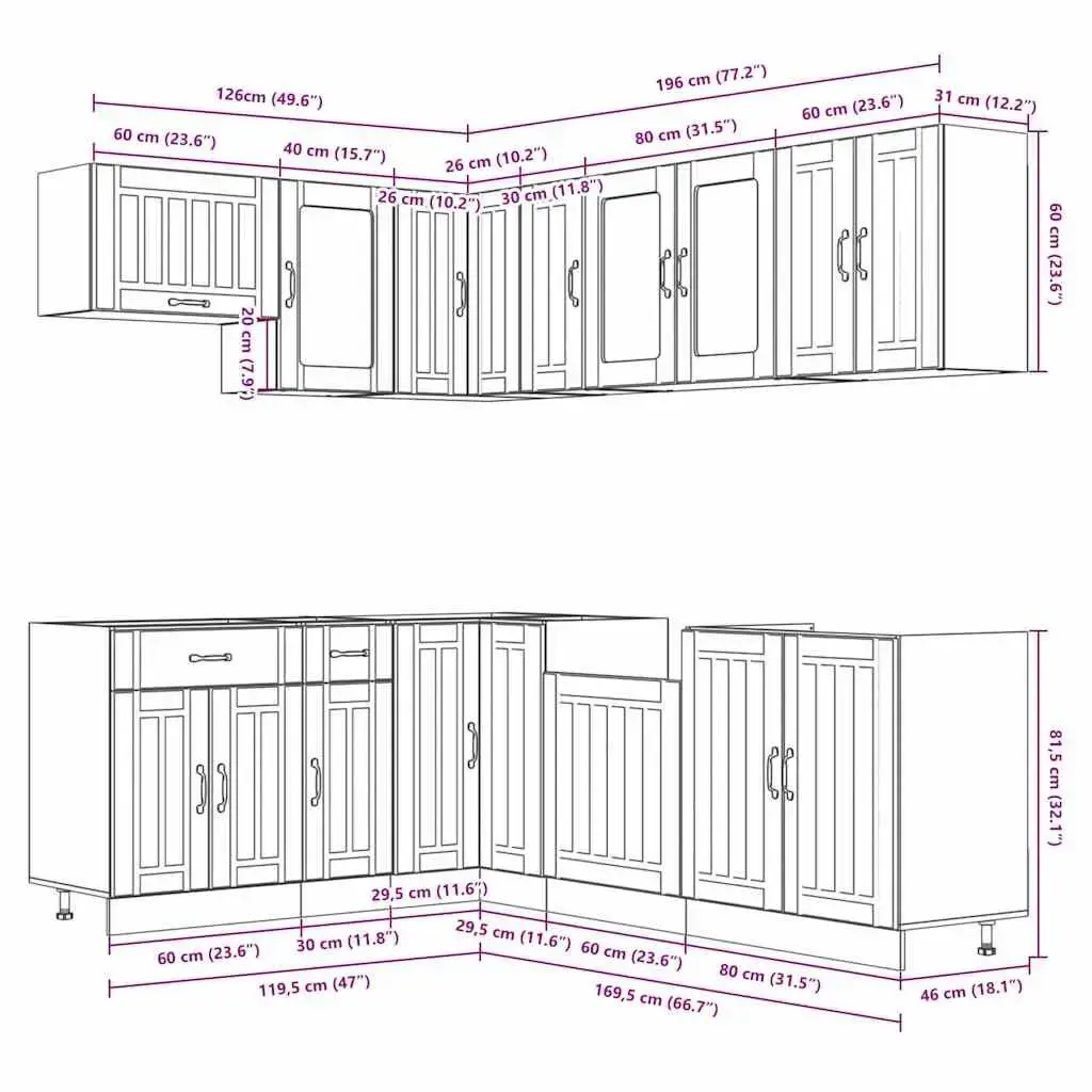 VidaXL 3314895 kitchen/dining storage cabinet 3314895 Photo 8