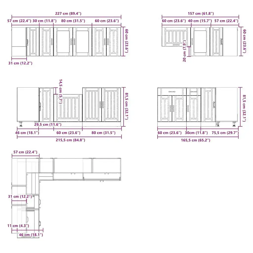 VidaXL 3314895 kitchen/dining storage cabinet 3314895 Photo 9