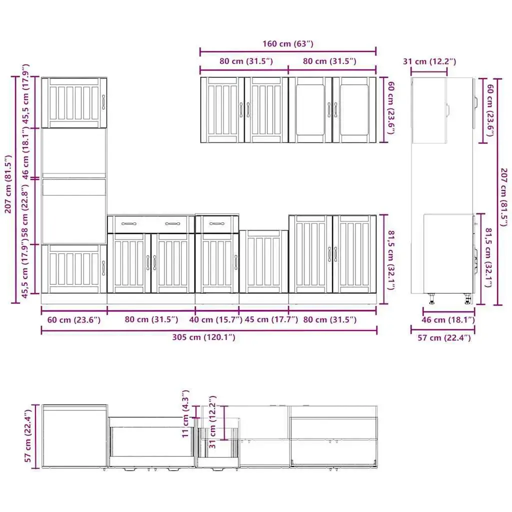 VidaXL 3314745 kitchen/dining storage cabinet 3314745 Photo 8