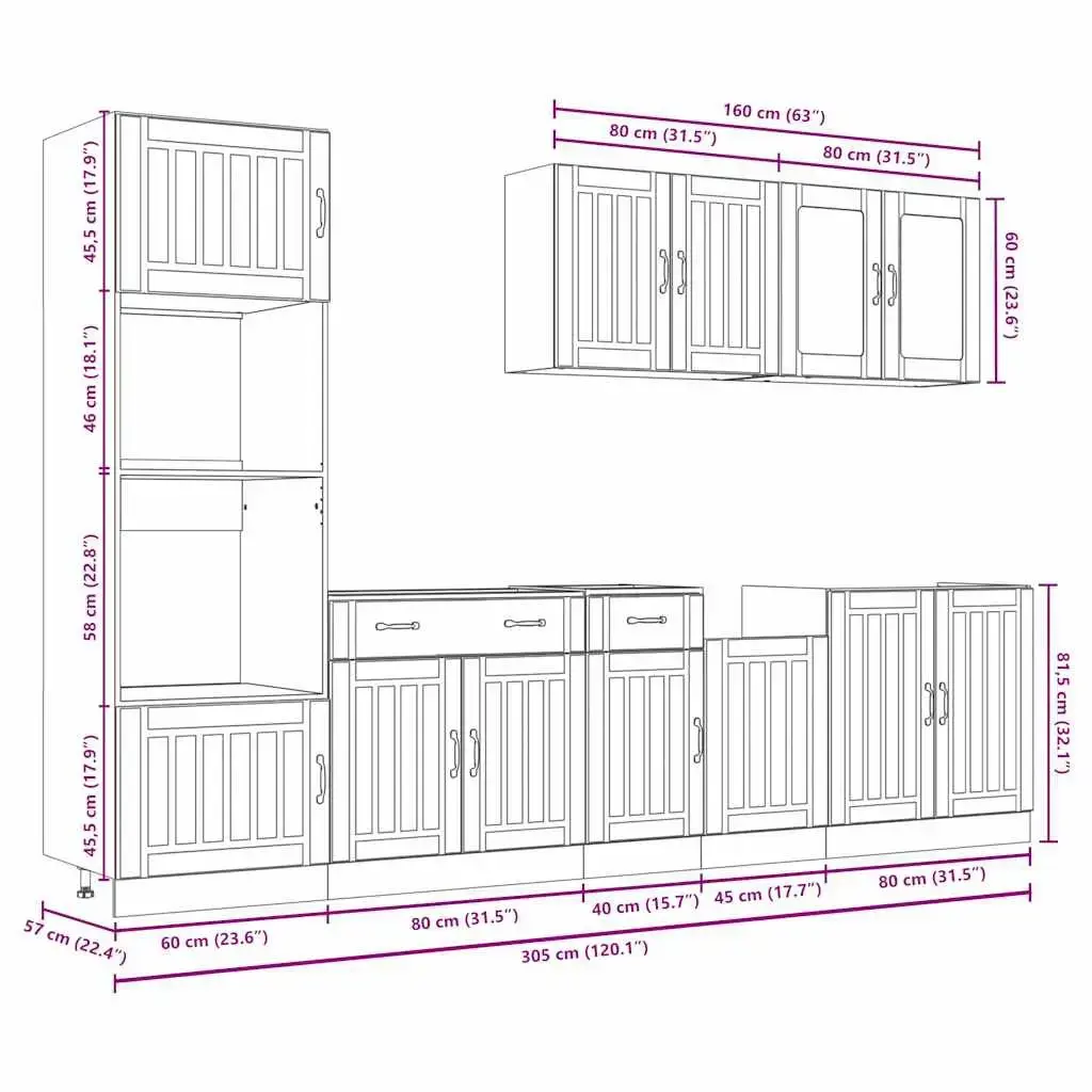VidaXL 3314745 kitchen/dining storage cabinet 3314745 Photo 11