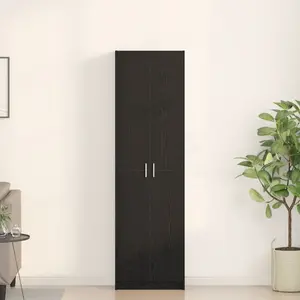 Шкаф VidaXL модель 3334009 чёрный дуб 55x25x189 см из древесно-стружечной плиты